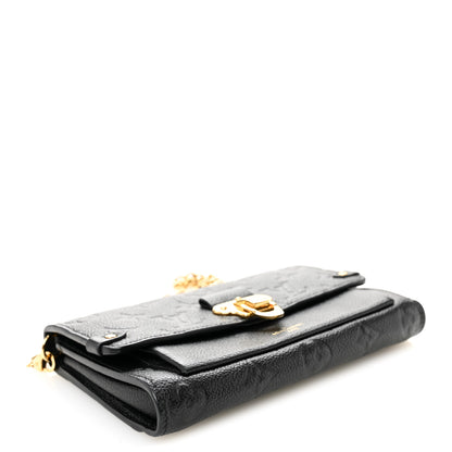 Louis Vuitton Empreinte Vavin Chain Wallet Black 4 of 10
