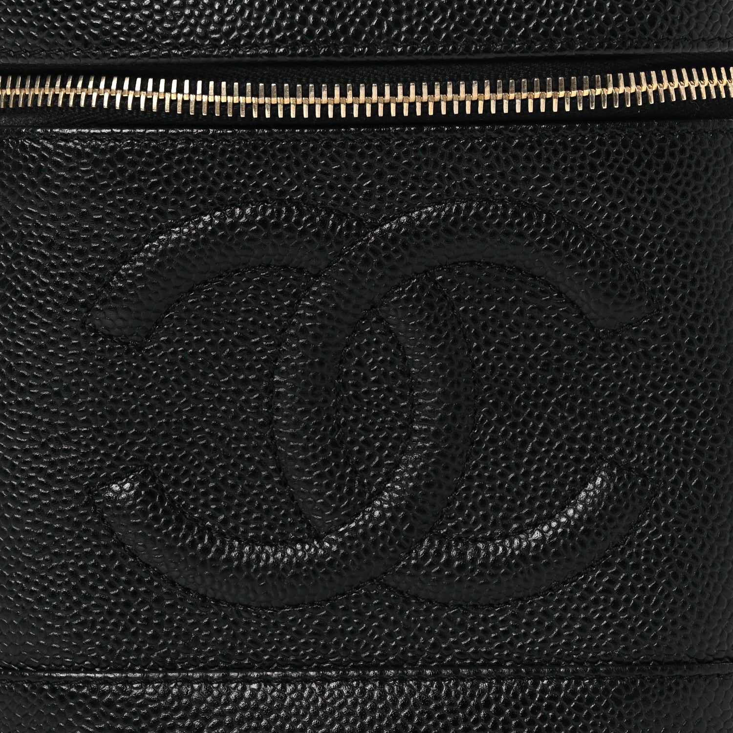 Chanel Caviar Vanity Cosmetic Case Black 9 of 12