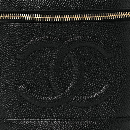 Chanel Caviar Vanity Cosmetic Case Black 9 of 12