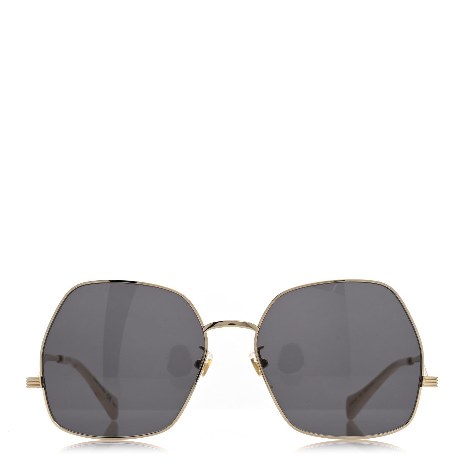 Gucci Metal Frame Sunglasses GG0972S Gold Brown 2 of 9