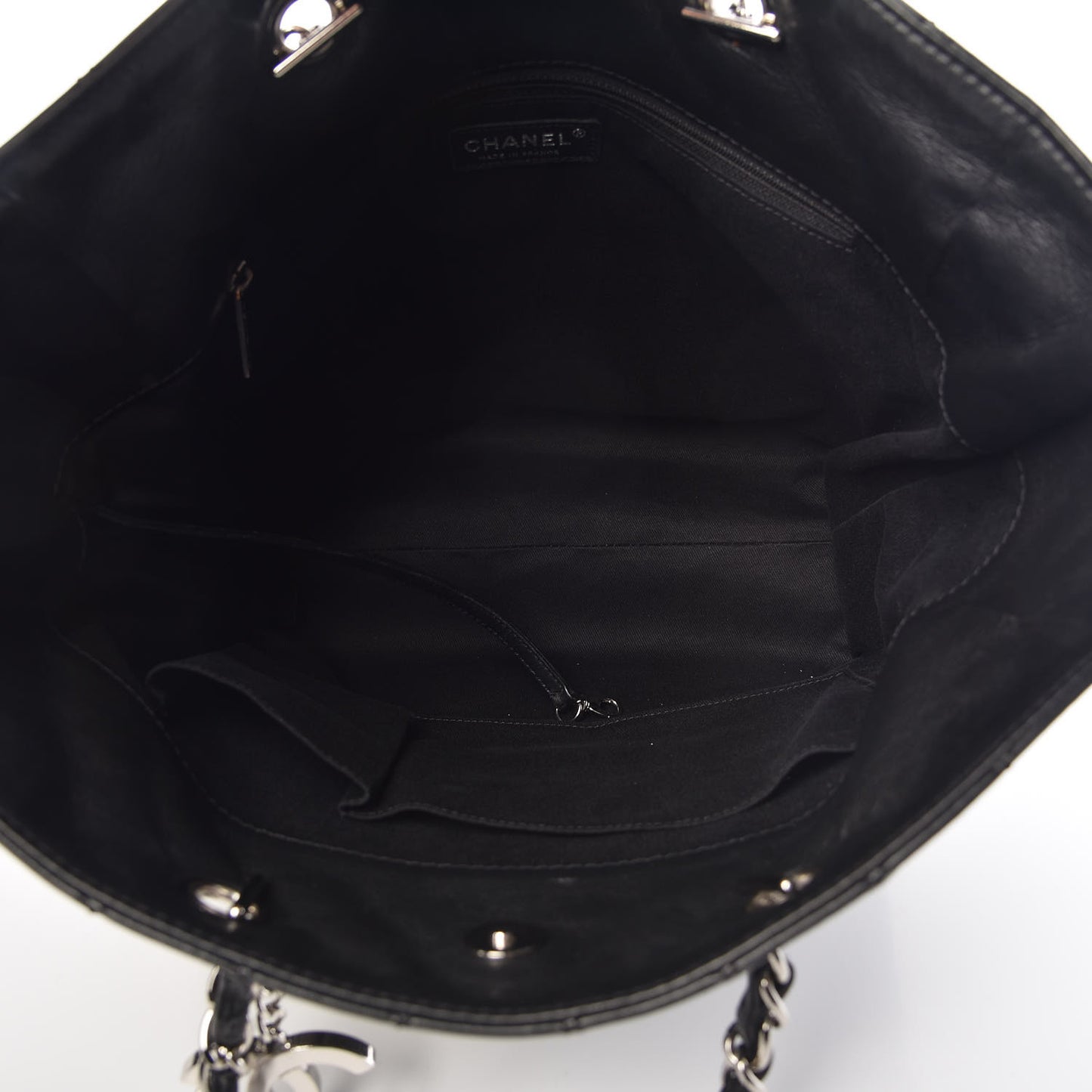 Calfskin Quilted In The Business North South Tote Black