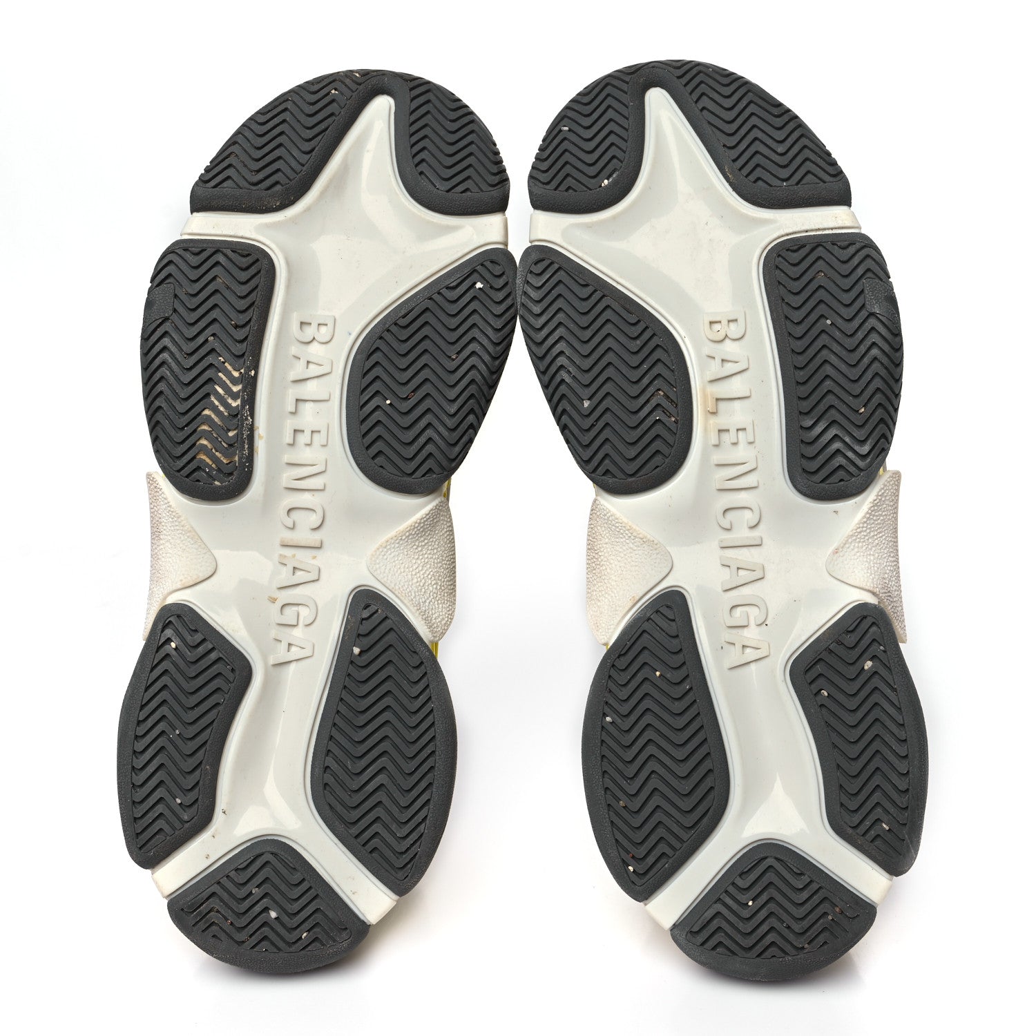 Balenciaga Nylon Suede Womens Triple S 2.0 Sneakers Gris Bleu Rouge 6 of 9