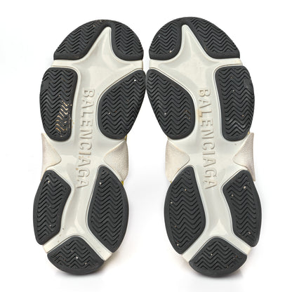 Balenciaga Nylon Suede Womens Triple S 2.0 Sneakers Gris Bleu Rouge 6 of 9