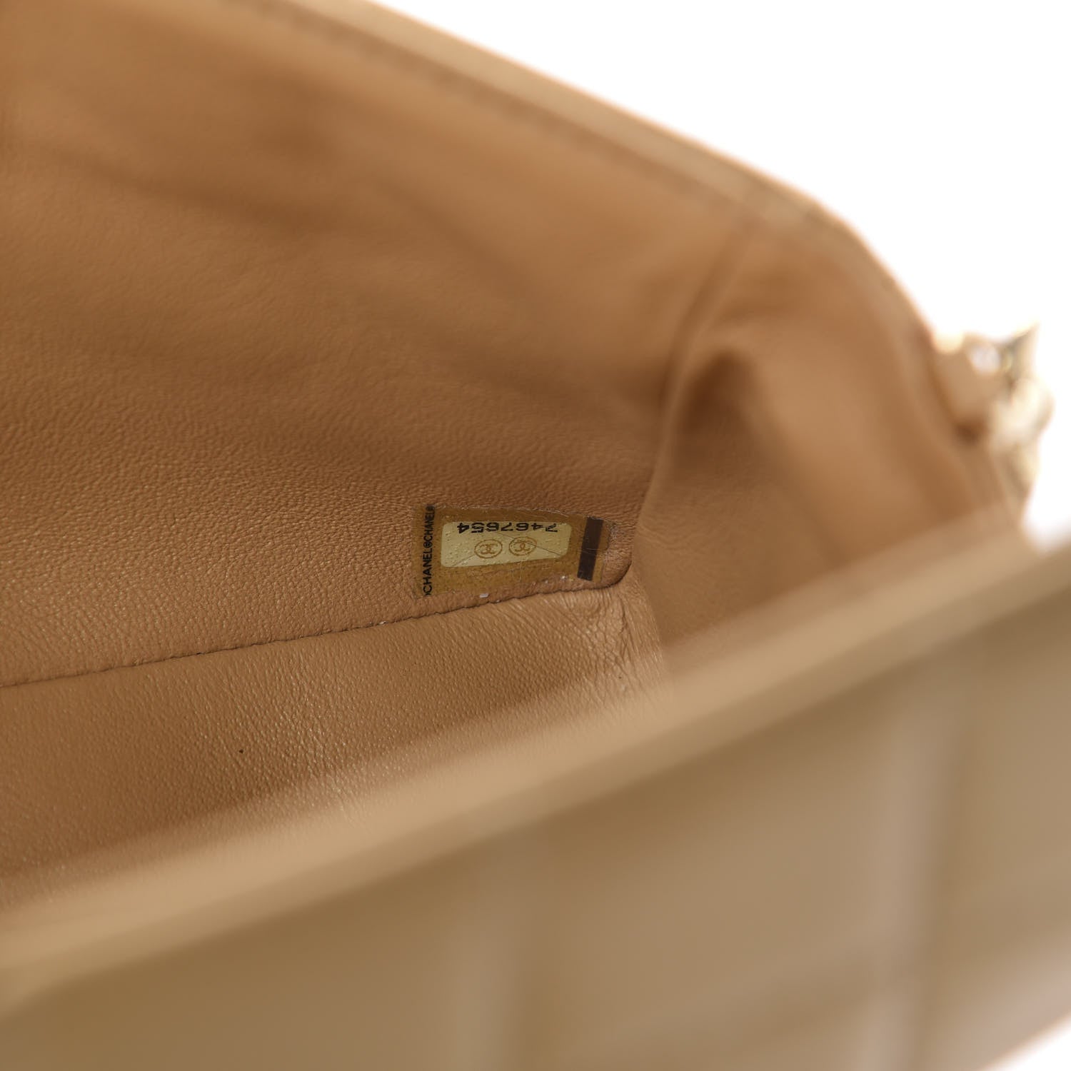 Chanel Lambskin East West Chocolate Bar Flap Beige 10 of 13