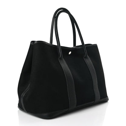 Hermes Toile Buffle Skipper Garden Party Tote 36 MM Black 3 of 9