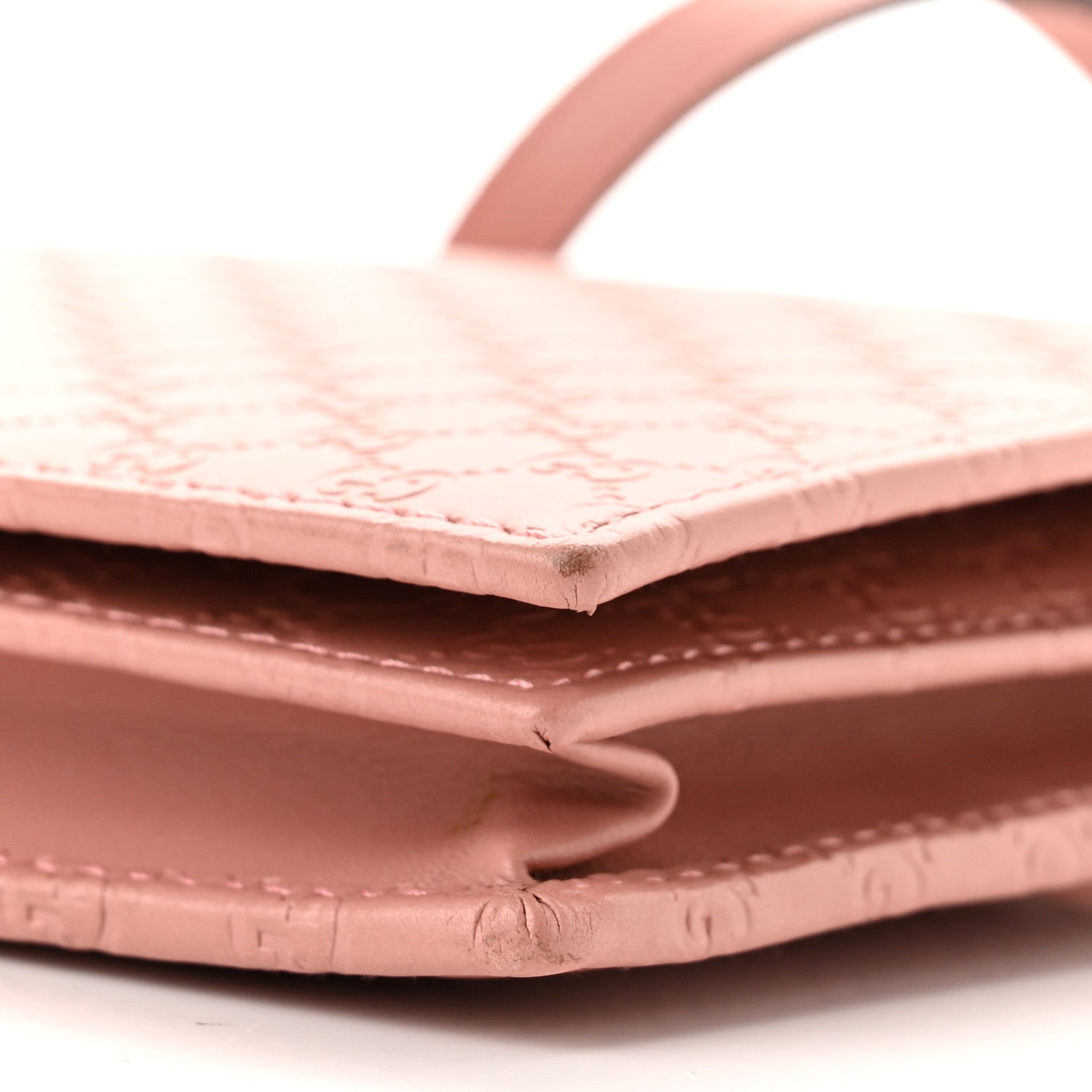 Gucci Microguccissima Crossbody Wallet Soft Pink 9 of 10