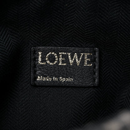 Loewe Jacquard Anagram Calfskin Small Cubi Bag Navy Black 6 of 8