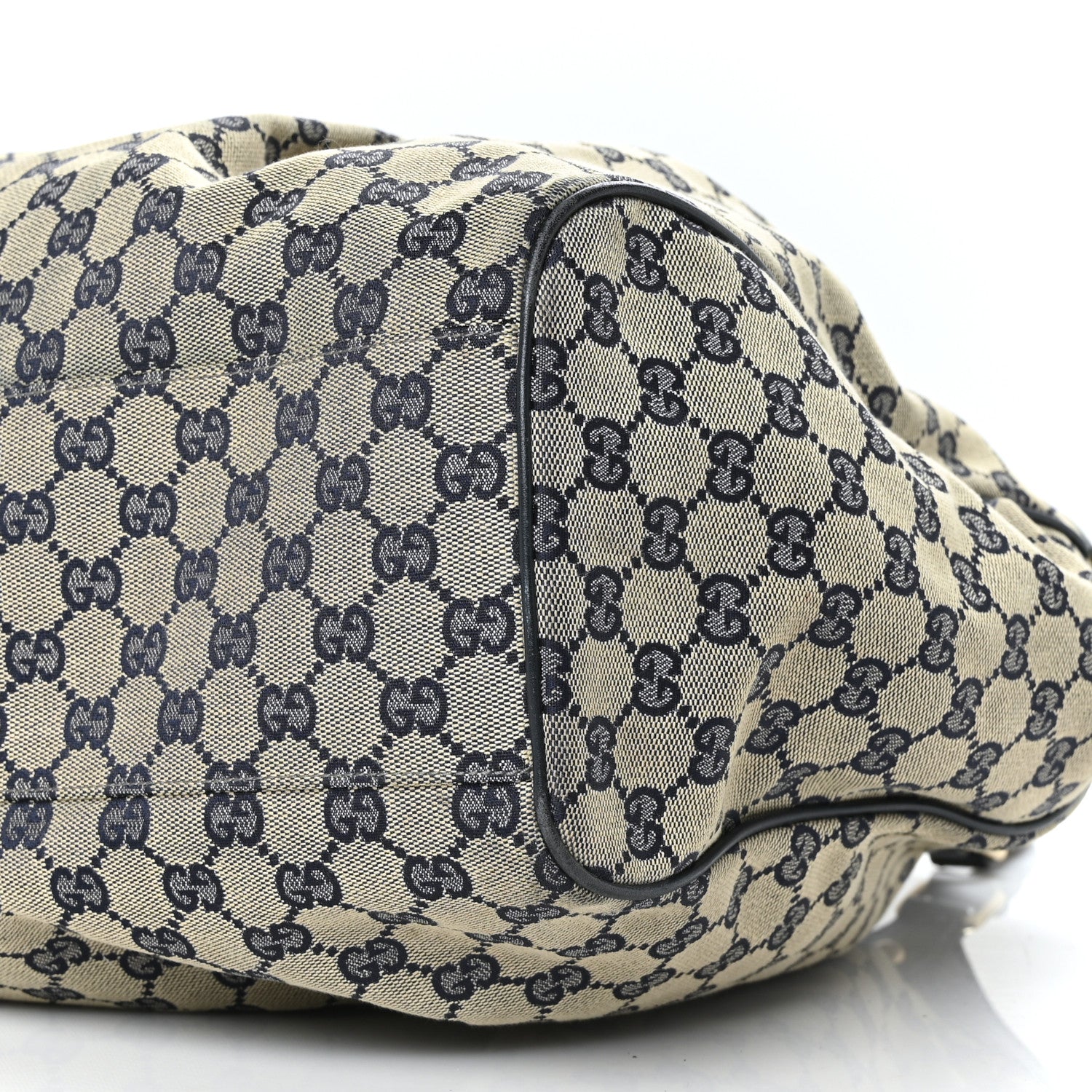 Gucci Monogram Calfskin Large Sukey Tote Beige Blue 10 of 10