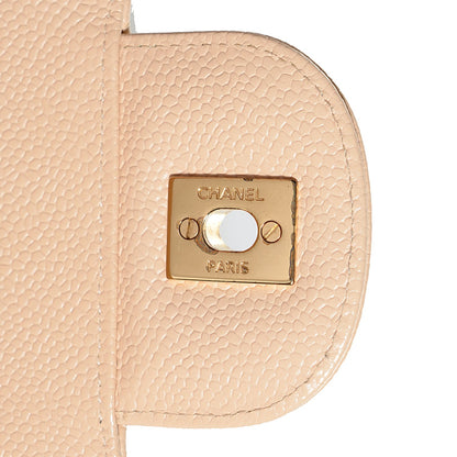 Chanel Caviar Quilted Jumbo Double Flap Beige Clair 9 of 9
