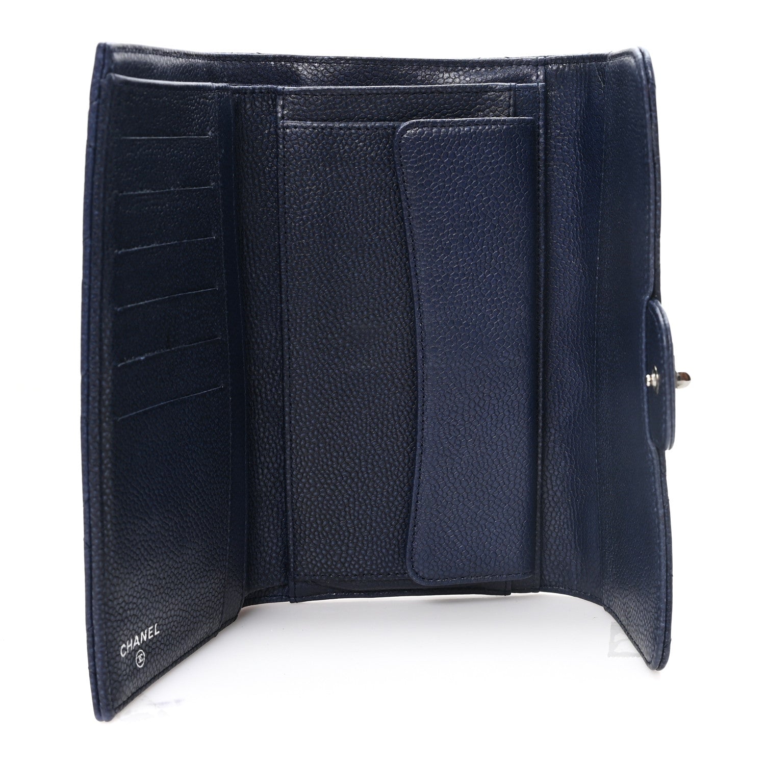Chanel Caviar Quilted Reissue Long Flap Wallet Navy 5 of 8