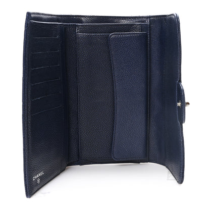 Chanel Caviar Quilted Reissue Long Flap Wallet Navy 5 of 8
