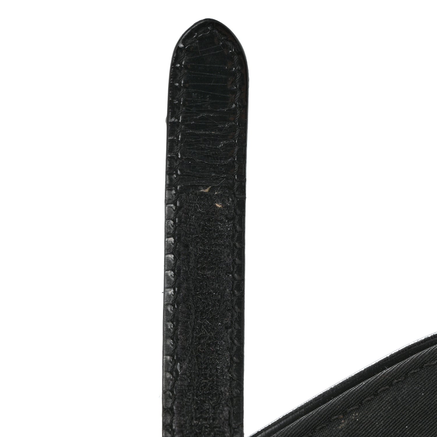 Christian Dior Canvas Patent Calfskin Saddle Bag Black 10 of 19