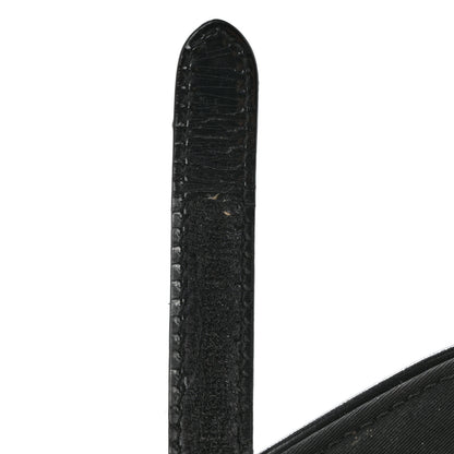 Christian Dior Canvas Patent Calfskin Saddle Bag Black 10 of 19