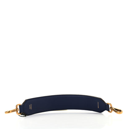 Fendi X FILA Glazed Fabric FF 1974 Mania Mini Strap You Mogano Panna Blueberry 2 of 4
