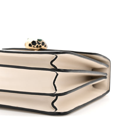 Bulgari Calfskin Serpenti Forever Top Handle White 10 of 13