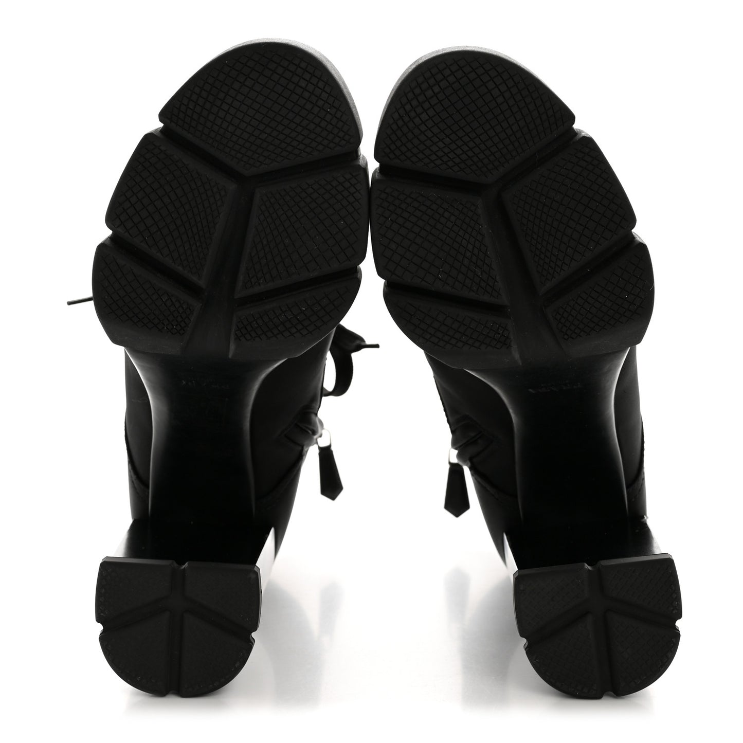 Spazzolato Re-Nylon Metal Triangle Logo 110mm Ankle Boots 40 Black