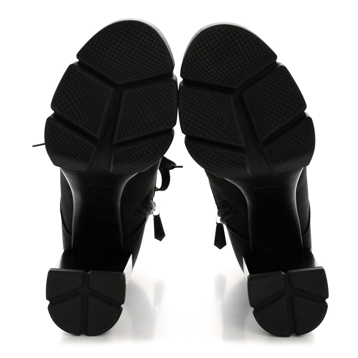 Prada Spazzolato Re-Nylon Metal Triangle Logo 110mm Ankle Boots 40 Black 6 of 12
