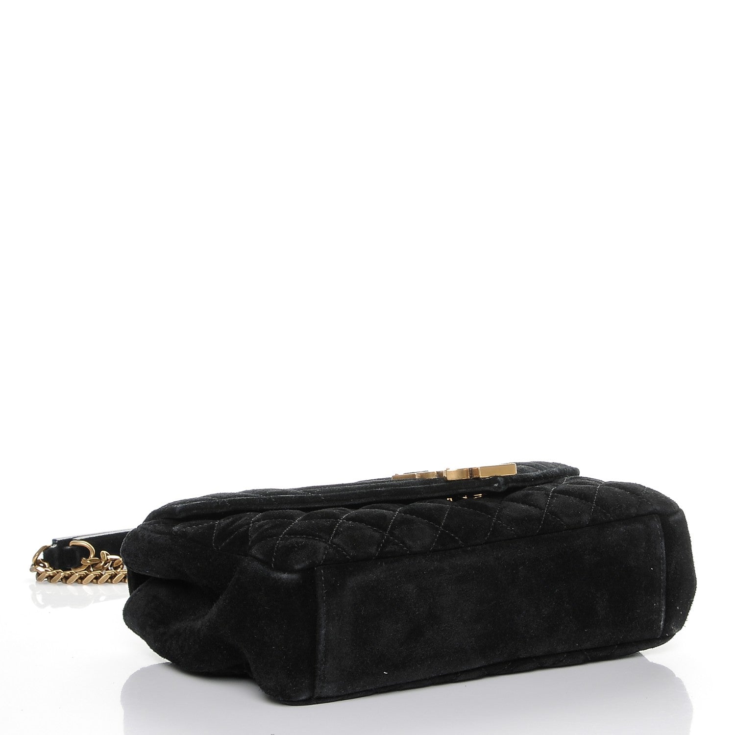 Saint Laurent Suede Tri-Quilt Monogram Medium College Bag Black 4 of 6