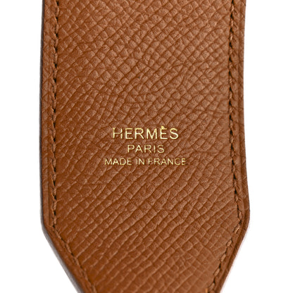 Hermes Epsom 40mm Tressage Shoulder Strap Black Craie Gold 4 of 4