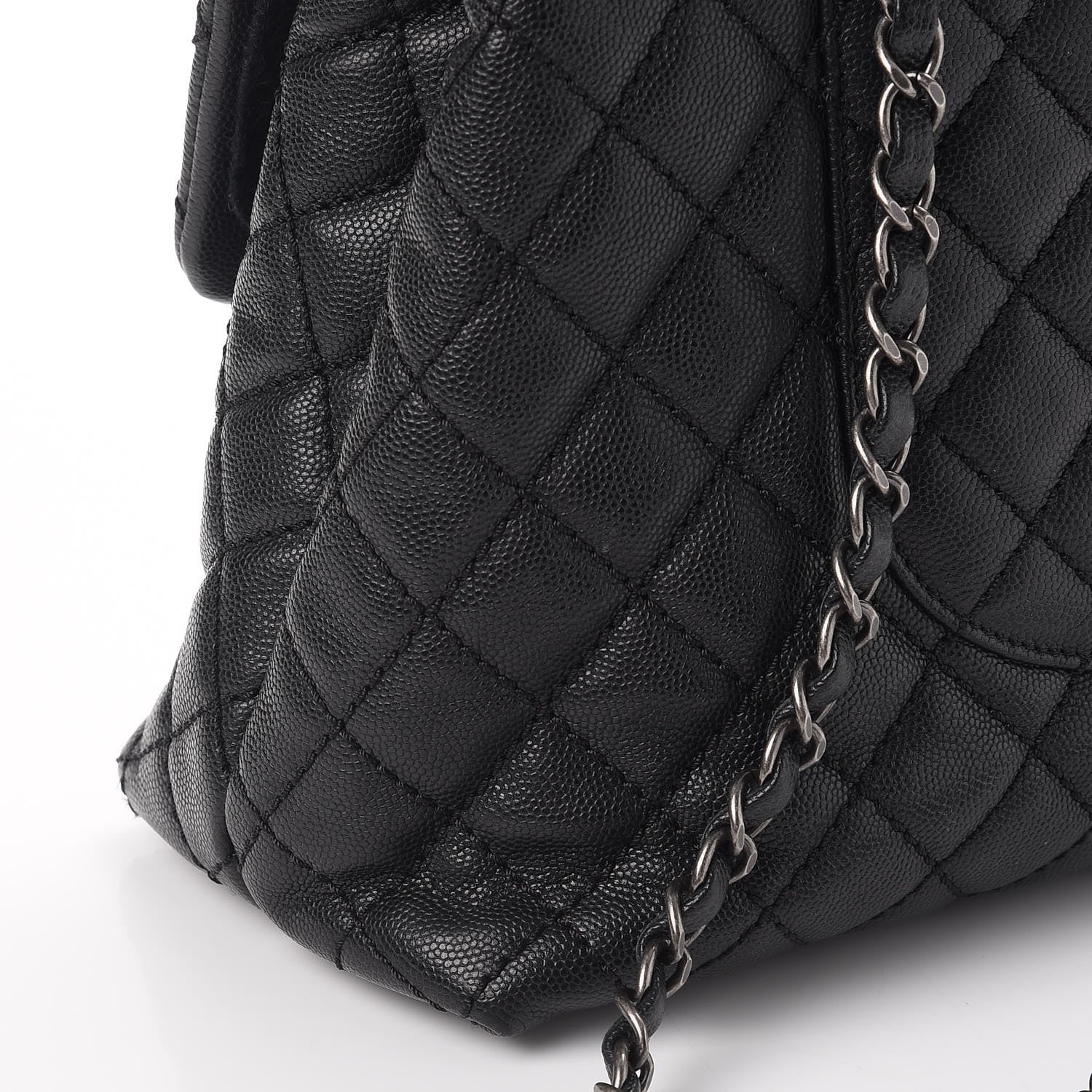 Chanel Caviar Quilted Medium Coco Handle Flap Black 9 of 11