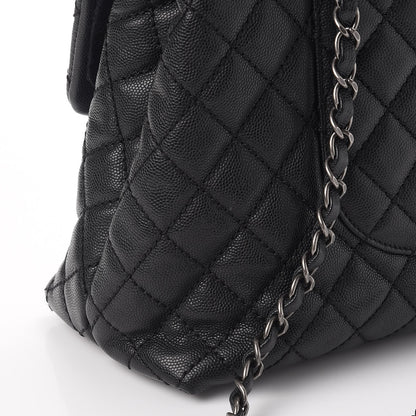 Chanel Caviar Quilted Medium Coco Handle Flap Black 9 of 11