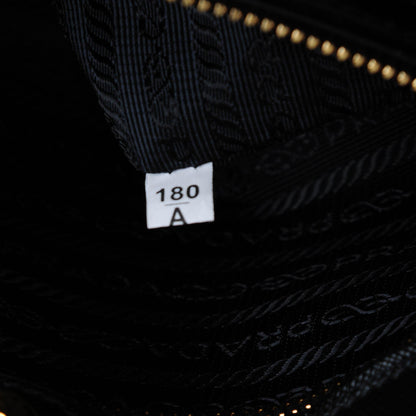 Prada Saffiano Lux Medium Bi-Color Tote Black Talco 8 of 8