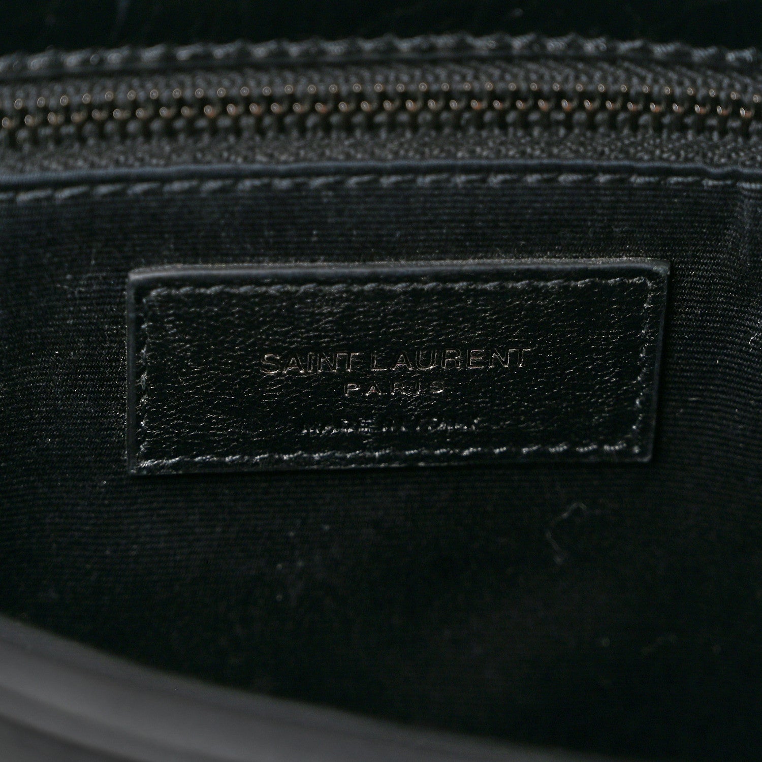 Saint Laurent Crinkled Calfskin Matelasse Monogram Medium Niki Chain Satchel Black 6 of 10
