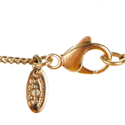 Chanel Enamel CC Camellia Necklace Gold 4 of 5