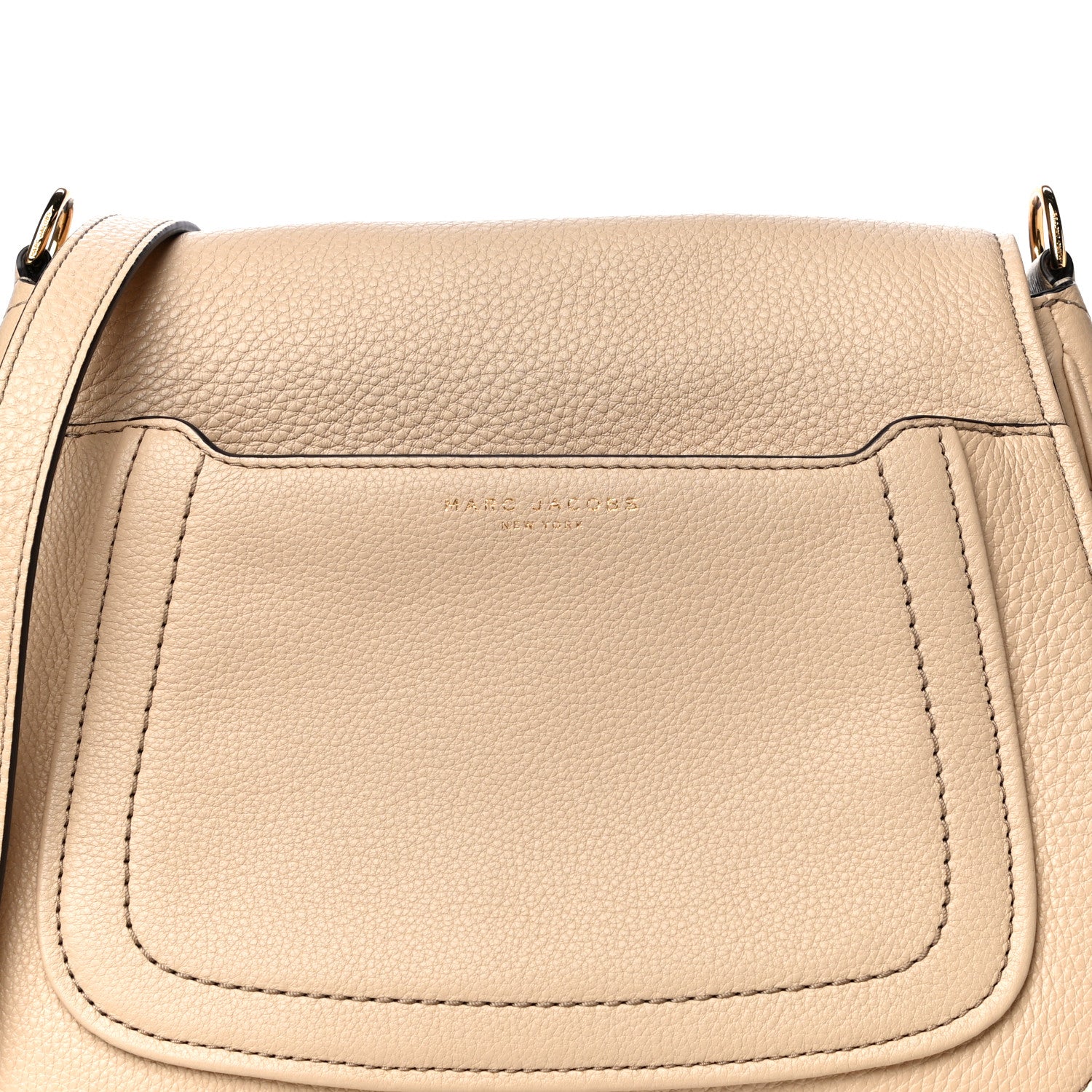 Marc Jacobs Calfskin Empire City Messenger Crossbody Beige 8 of 12