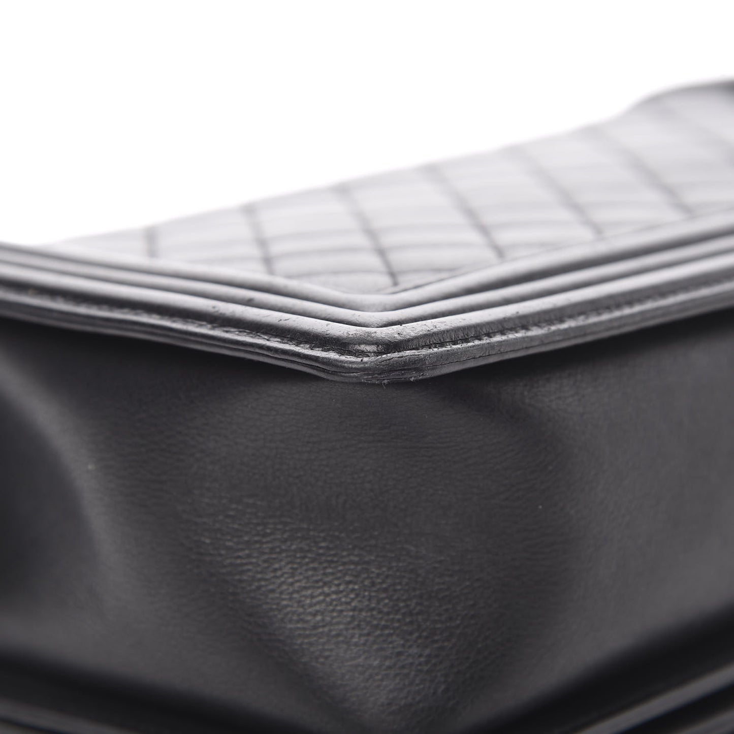 Calfskin Quilted New Medium Boy Flap Black