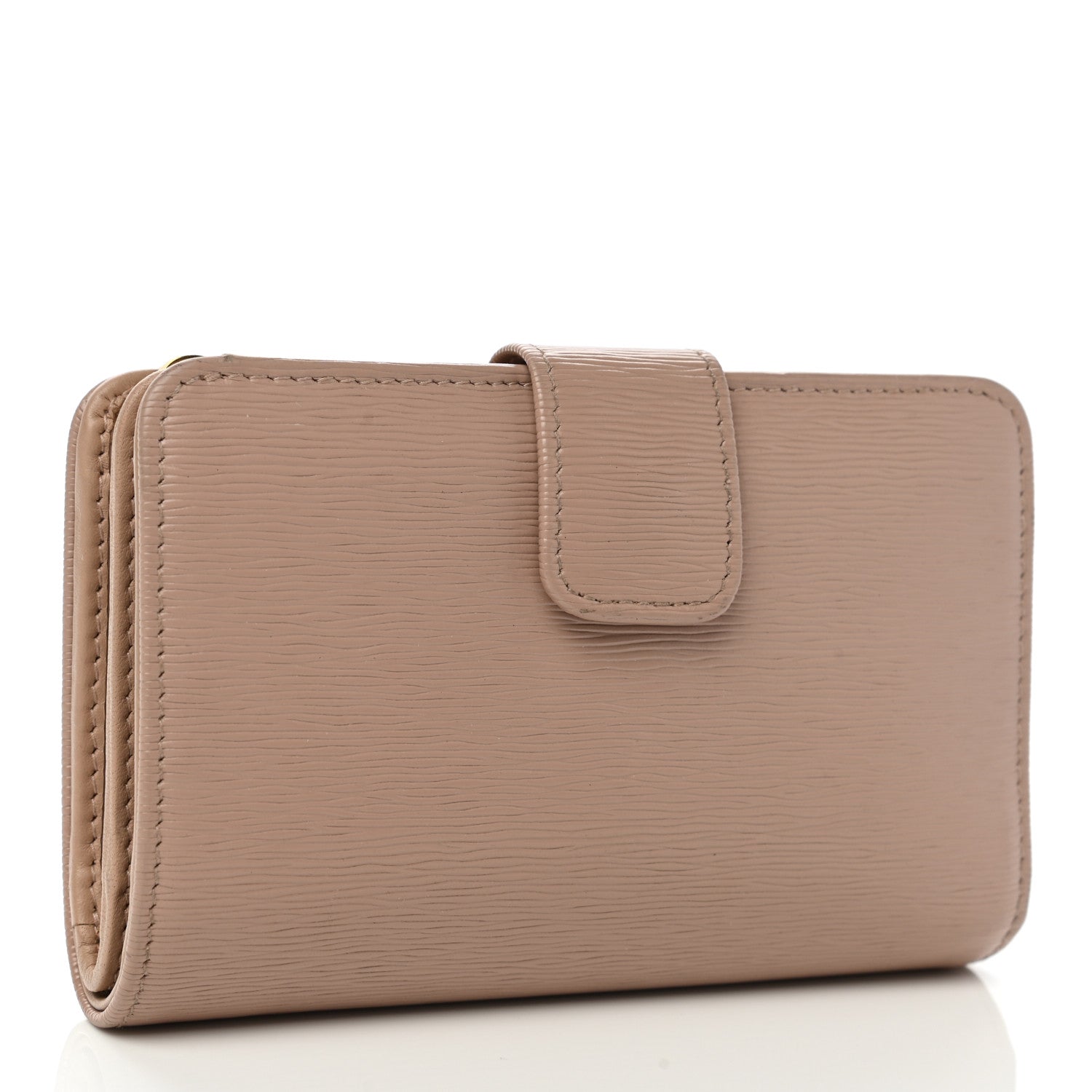 Prada Vitello Move Metal Zip Around Wallet Cammeo 3 of 10