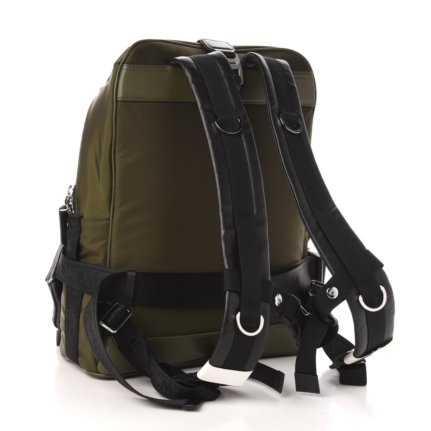 MCM Nylon Visetos Medium Jemison 2-in-1 Backpack Loden Green 2 of 9