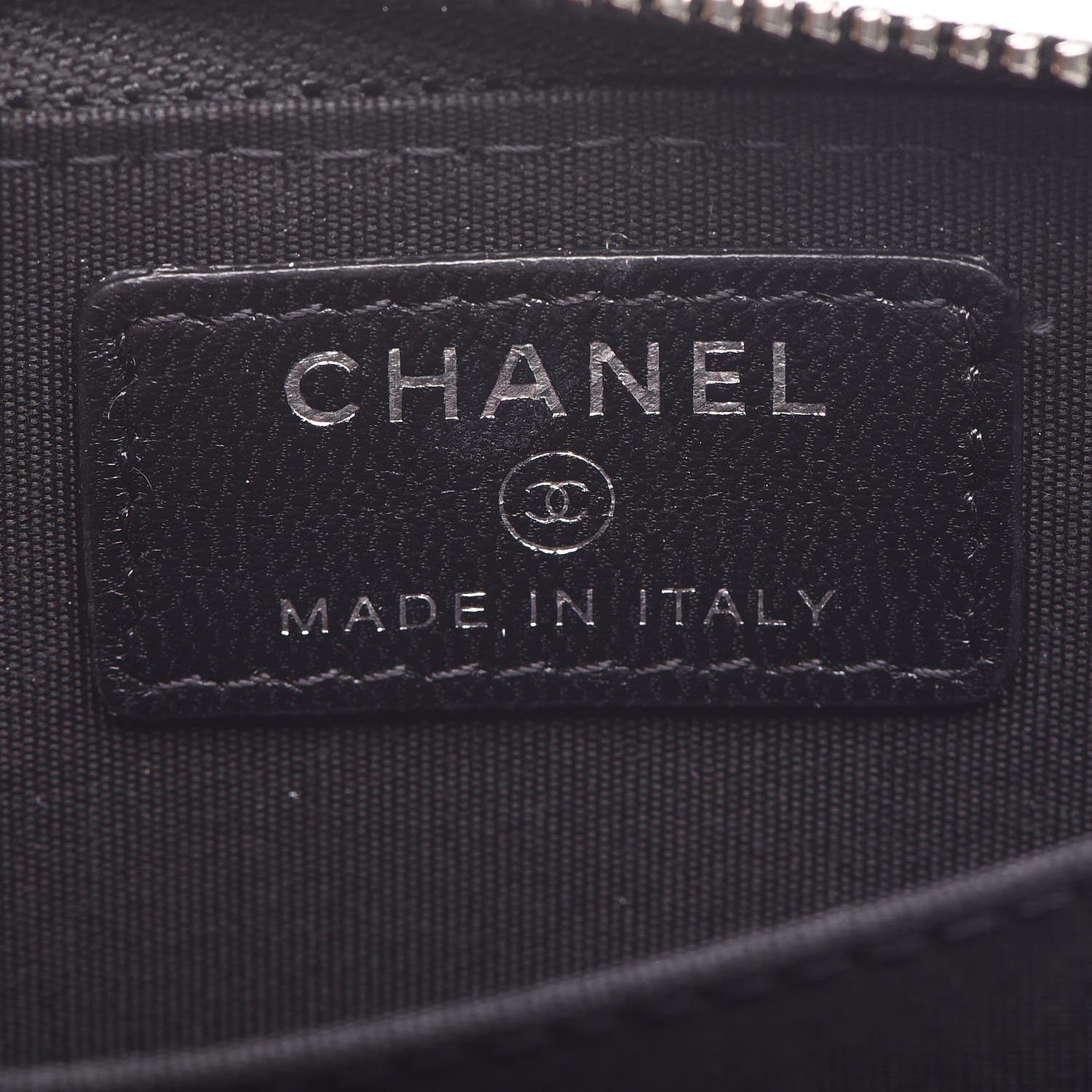 Chanel Lambskin Quilted Zip Around Coin Purse Wallet Black Multicolor 6 of 8