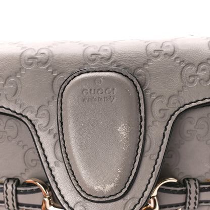 Gucci Guccissima Mini Emily Chain Shoulder Bag Storm Grey 12 of 12