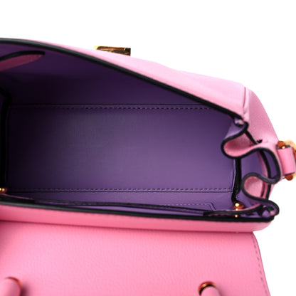 Versace Grained Calfskin Small La Medusa Top Handle Bag Pink 5 of 10