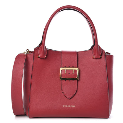 Burberry Soft Grain Medium Buckle Tote Parade Red 1 of 9