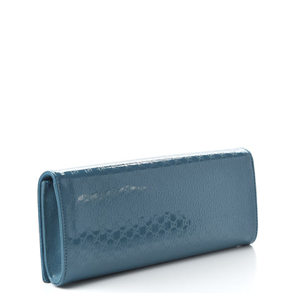 Gucci Patent Microguccissima Small Broadway Clutch Deep Cobalt 3 of 10
