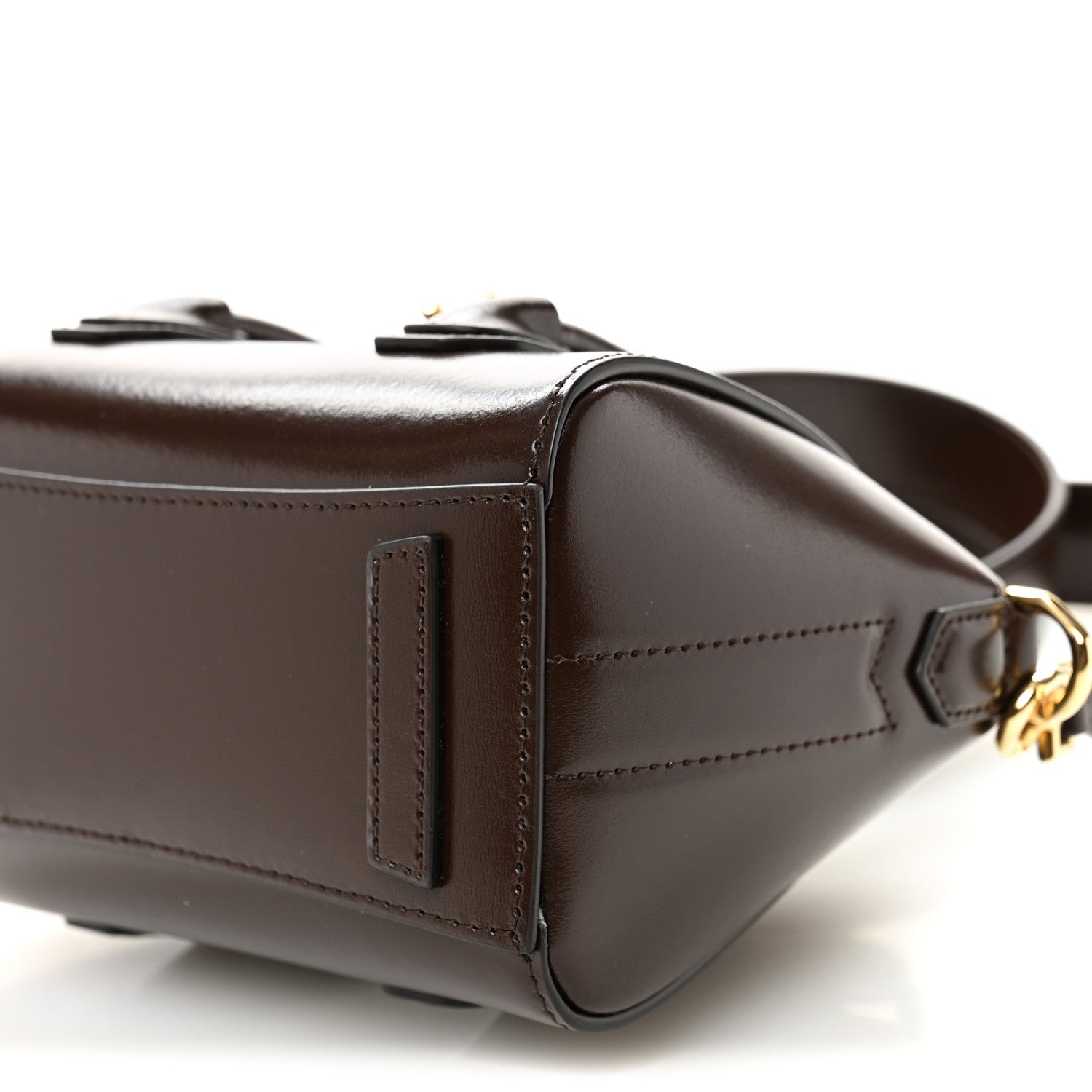 Givenchy Box Calfskin Toy Lock Antigona Shoulder Bag Ebony Brown 9 of 9