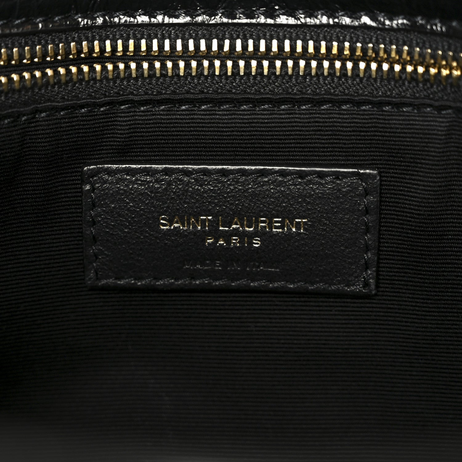 Saint Laurent Crinkled Calfskin Matelasse Monogram Medium Niki Chain Satchel Black 6 of 11