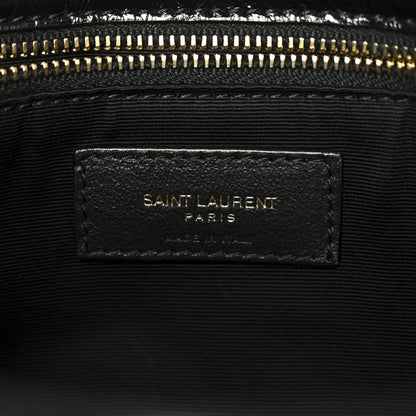 Saint Laurent Crinkled Calfskin Matelasse Monogram Medium Niki Chain Satchel Black 6 of 11