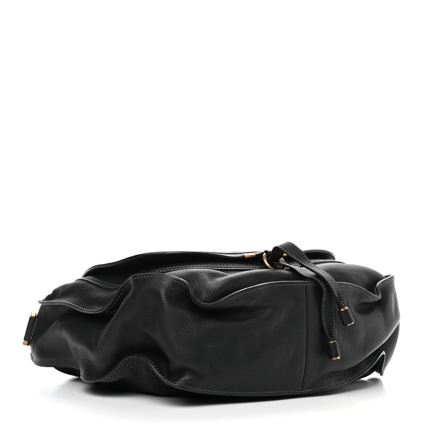 Calfskin Large Marcie Hobo Black