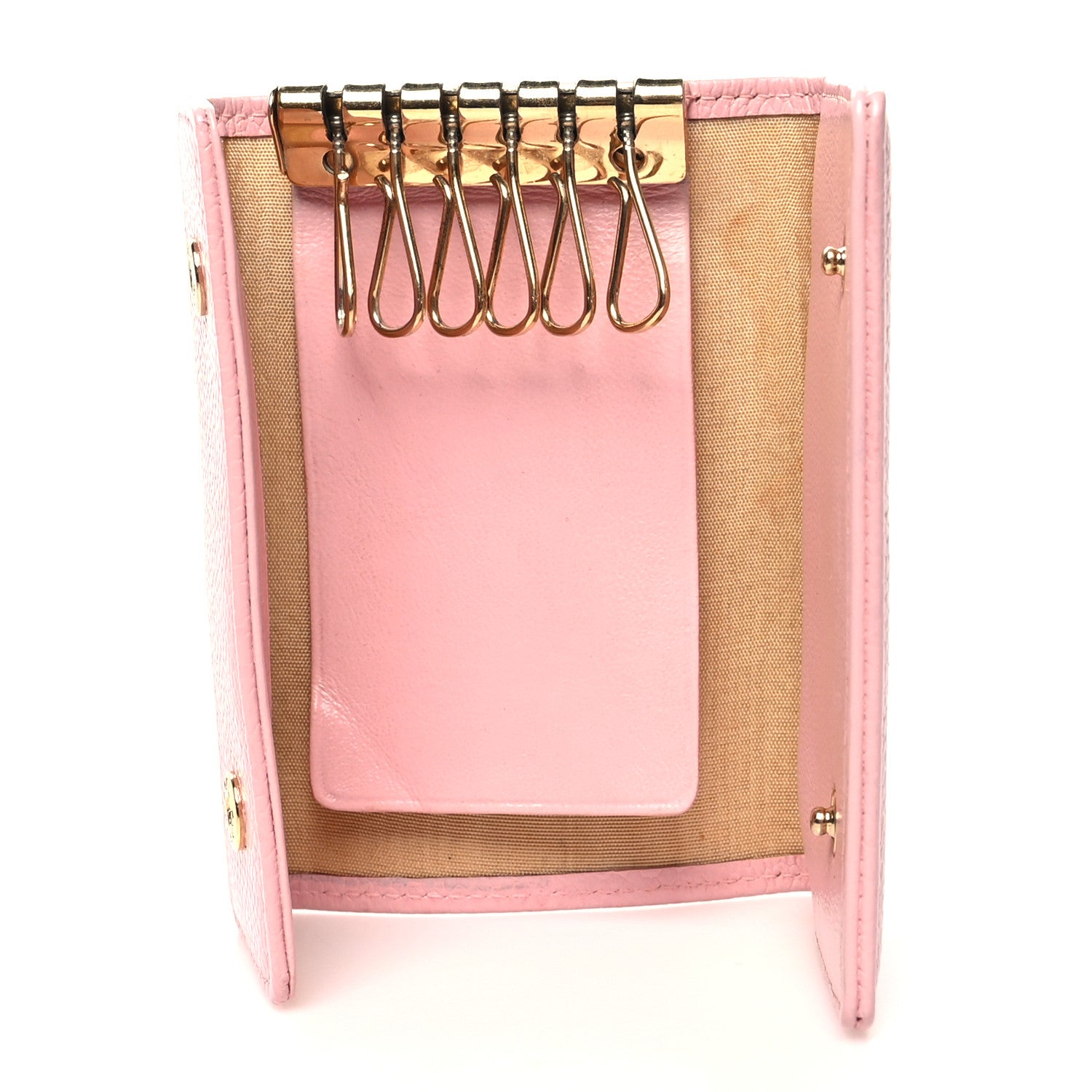 Chanel Caviar Timeless CC 6 Key Holder Case Pink 5 of 9