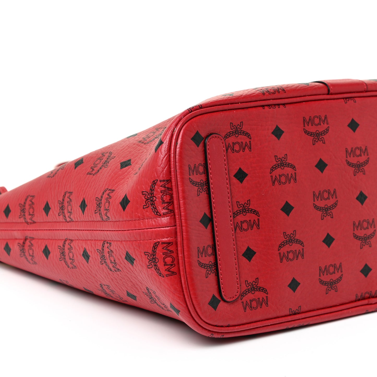 Visetos Medium Liz Reversible Shopper Tote Ruby Red