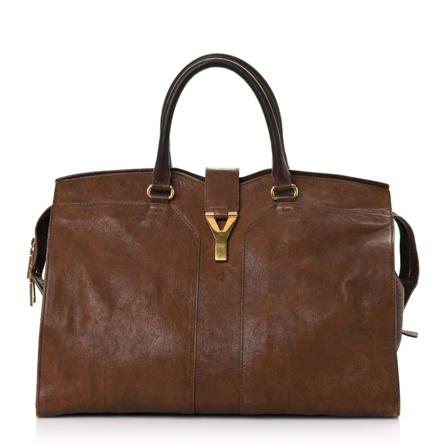 Saint Laurent Sheepskin Large Cabas ChYc Biscuit 1 of 27