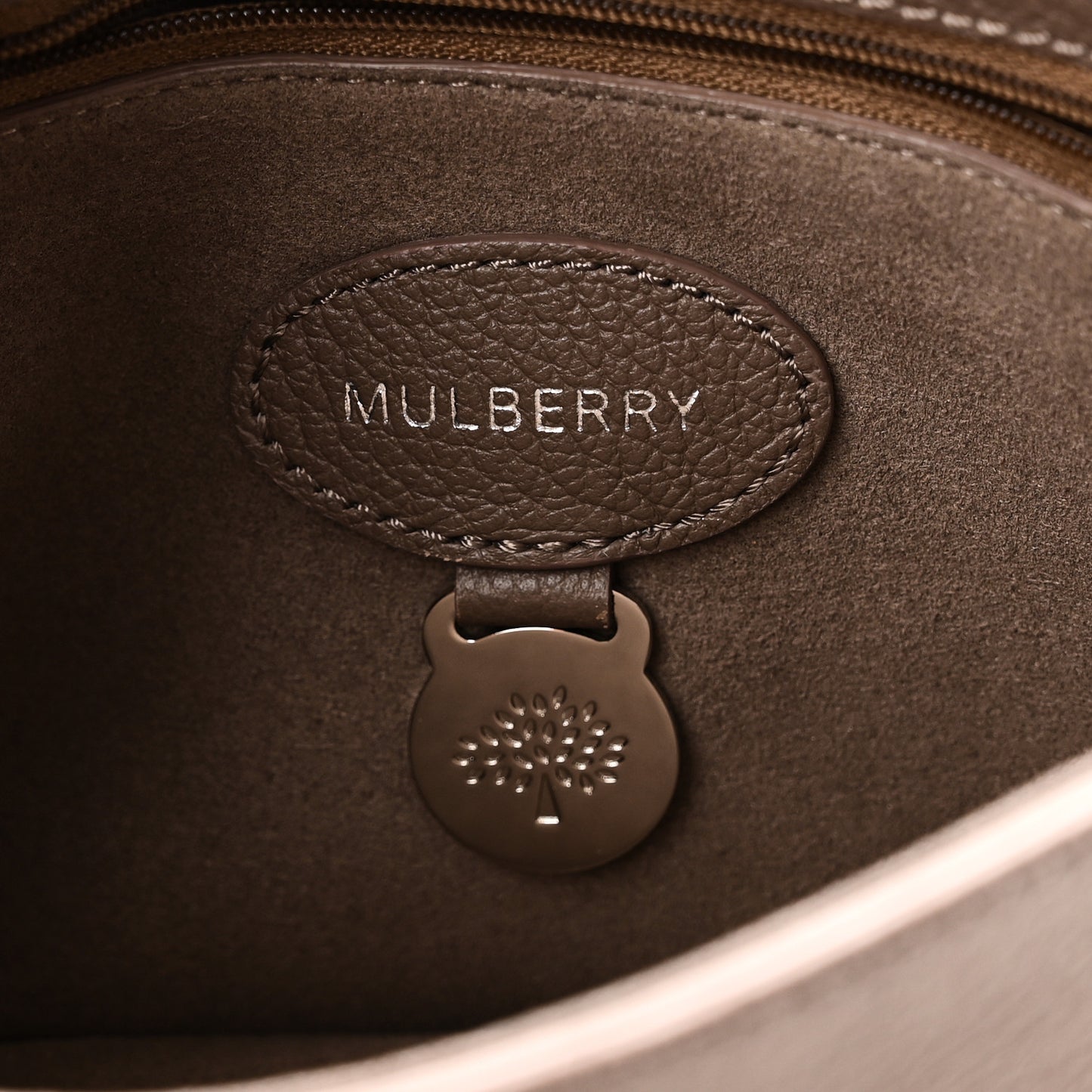 Grained Calfskin Freya Satchel Clay
