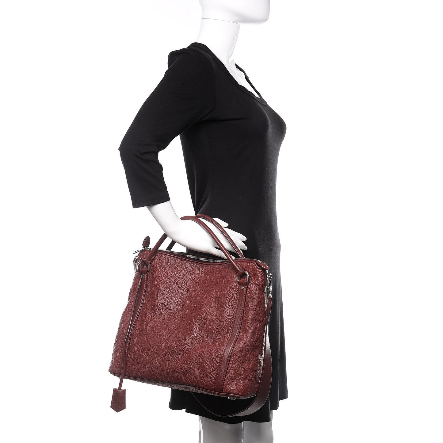 Monogram Lambskin Antheia Ixia MM Fuchsia