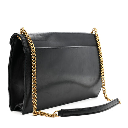 Saint Laurent Lambskin Quilted Monogram Gaby Chain Bag Black 3 of 17