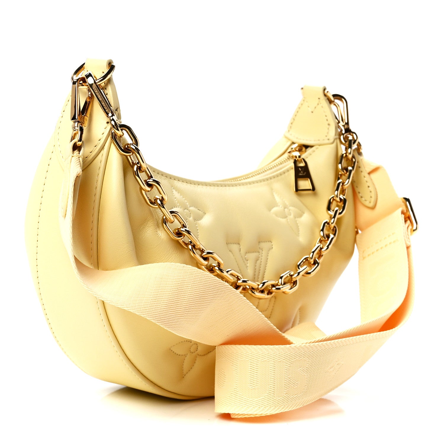 Louis Vuitton Calfskin Bubblegram Over The Moon Banana 3 of 10