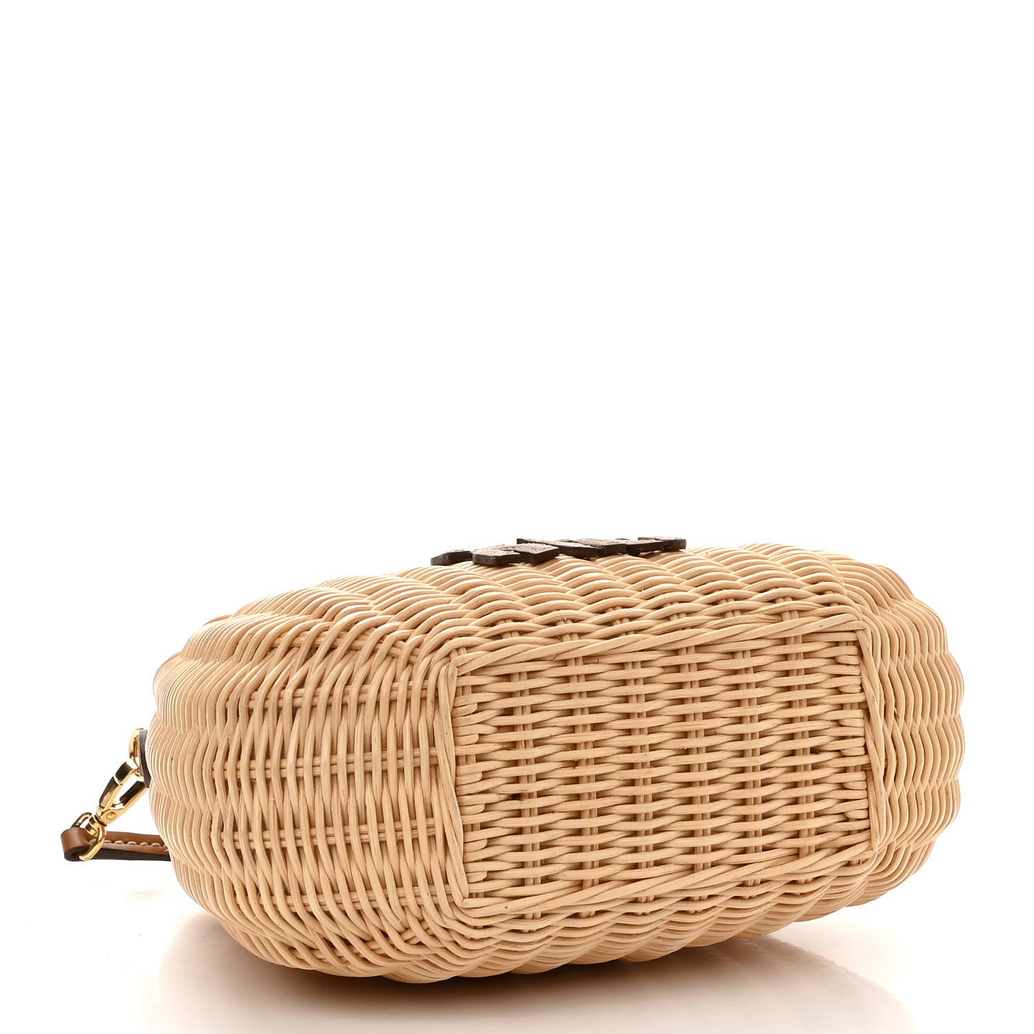 Miu Miu Wicker Wander Hobo Tan 4 of 10