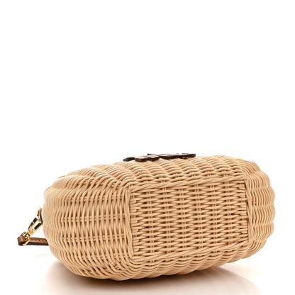 Miu Miu Wicker Wander Hobo Tan 4 of 10